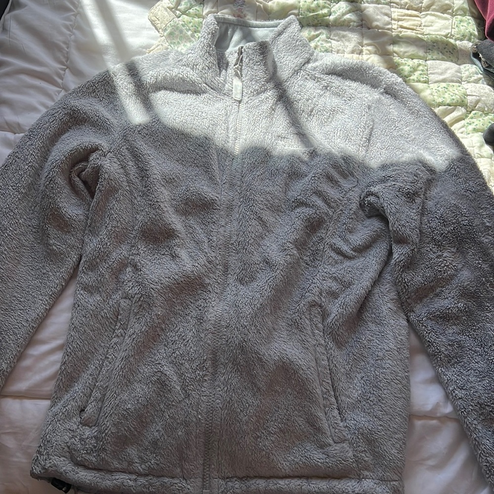 TheNorthFace Small Grey Zip Up Fleece
